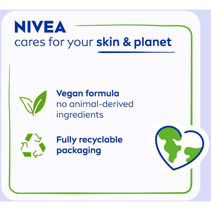 NIVEA Cleansing Milk Soothing 200 ml rauhoittava puhdistusmaito vegaanisella koostumuksella ja kierrätettävällä pakkauksella