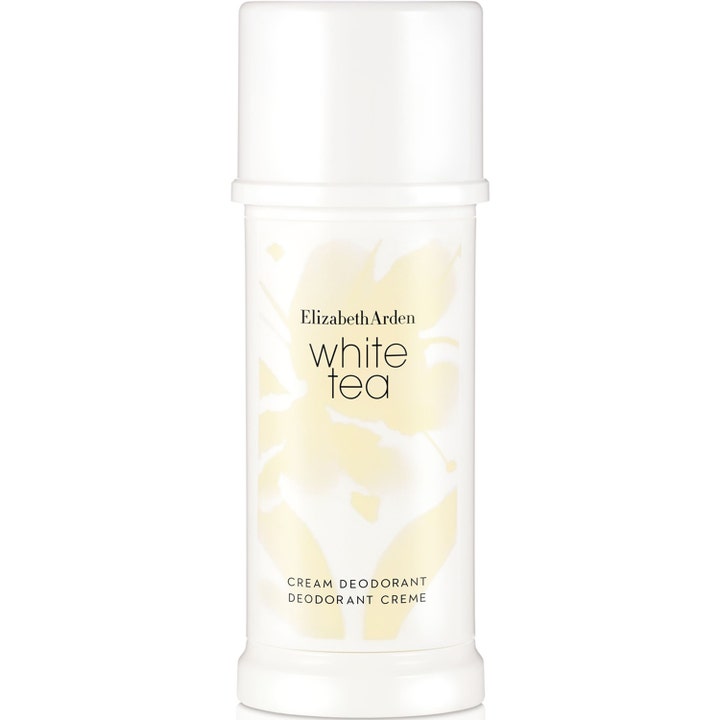 Elizabeth Arden White Tea 40 ml voidemainen deodorantti valkoisessa hylsyssä keltaisella kukkakuviolla