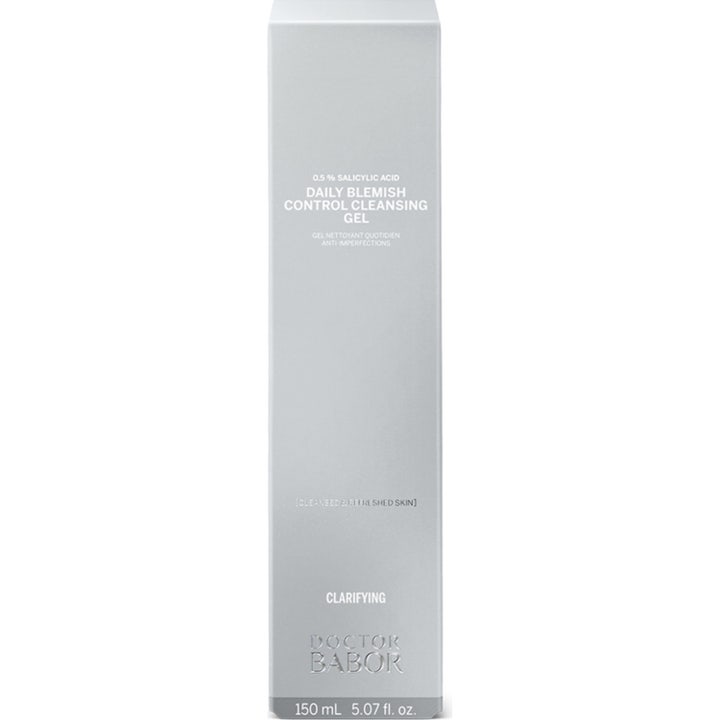 Babor DOC Daily Blemish Control Cleansing Gel 150 ml puhdistusgeeli salisyylihapolla hopeisessa pakkauksessa