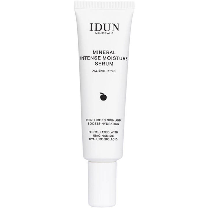 IDUN Minerals Mineral Intense Moisture Serum 30 ml kosteuttava seerumi valkoisessa tuubissa.
