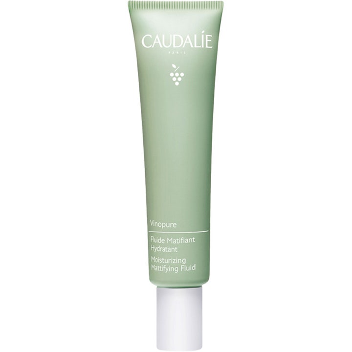 Caudalie Vinopure Moisturizing Mattifying Fluid 40 ml mattaisen pinnan jättävä kasvovoide vaaleanvihreässä tuubissa