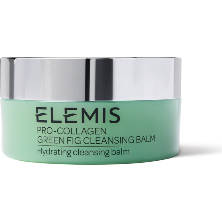 Elemis Pro-Collagen Green Fig Cleansing Balm 100 g kosteuttava puhdistusbalsami vihreässä purkissa hopeisella kannella