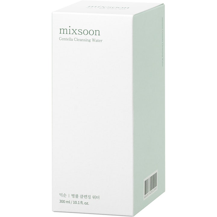 Mixsoon Centella Cleansing Water 300 ml rauhoittava puhdistusvesi valkoisessa pahvipakkauksessa