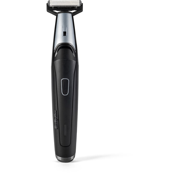 BaByliss partatrimmeri tarkkaan parran muotoiluun musta ja hopeinen tyylikäs runko leveällä terällä
