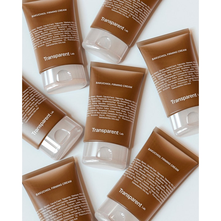 Niche Beauty Lab Transparent Lab Bakuchiol Firming Cream 50 ml kiinteyttävä kasvovoide ruskeissa tuubeissa