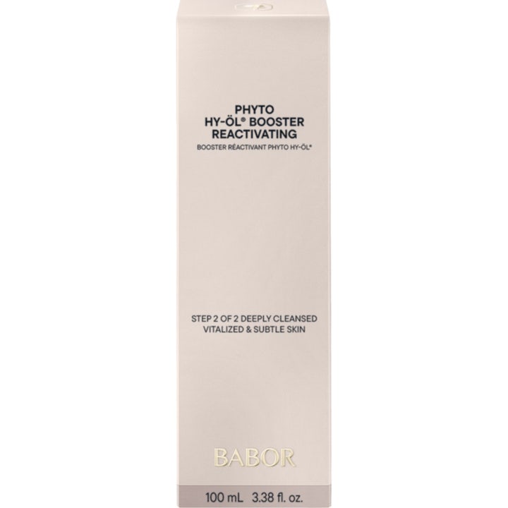 Babor Phyto HY-ÖL Booster Reactivating 100 ml elvyttävä kasvojenpuhdistus tyylikkäässä beigessä pahvipakkauksessa