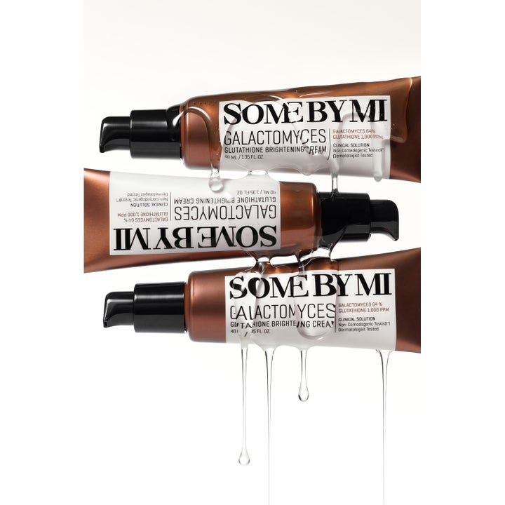 Some By Mi Galactomyces Glutathione Brightening Cream 40 ml kirkastava kasvovoide ruskeissa pumpputuubeissa