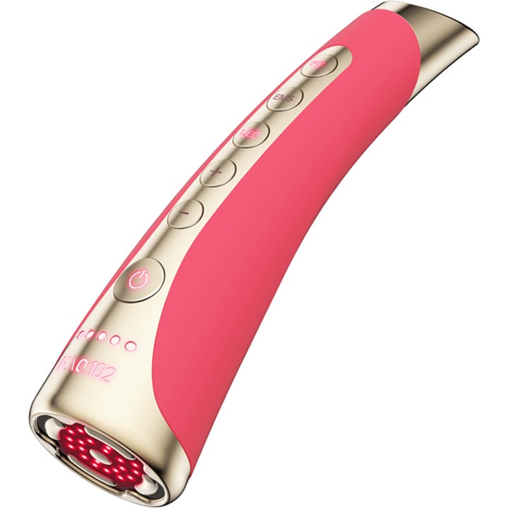 FAQ Swiss FAQ 102 LED-Pulse Facial Device Pink Ruby 1 kpl kiinteyttävä kasvolaite pinkillä ja kultaisella pinnalla.