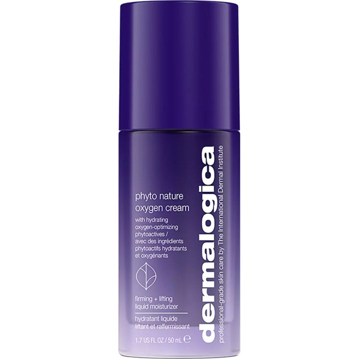 Dermalogica Phyto Nature Oxygen Cream 50 ml kiinteyttävä ja kosteuttava kasvovoide violetissa pumppupullossa.