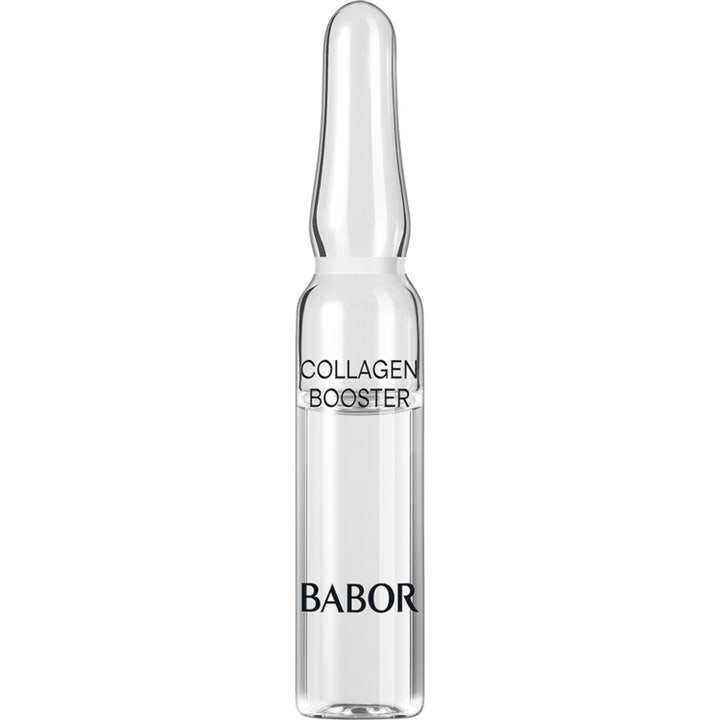 Babor Collagen Booster 2 ml kiinteyttävä ampulli on kirkkaassa lasissa oleva ihoa silottava seerumitiiviste