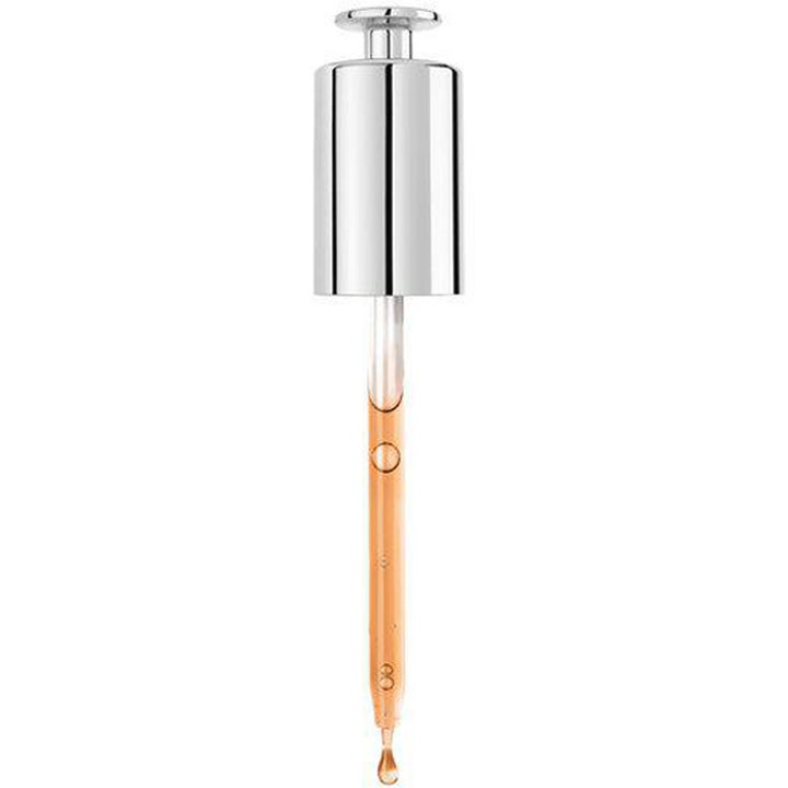 Filorga Hydra-Aox [5] Intensive Antioxidant Serum 30 ml kirkastava seerumi hopeisessa pipetissä, jossa oranssi pisara.