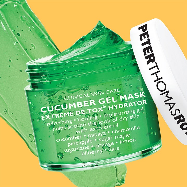 Peter Thomas Roth Cucumber Gel Mask 50 ml kosteuttava kasvonaamio raikas vihreä geelikoostumus kirkkaassa purkissa