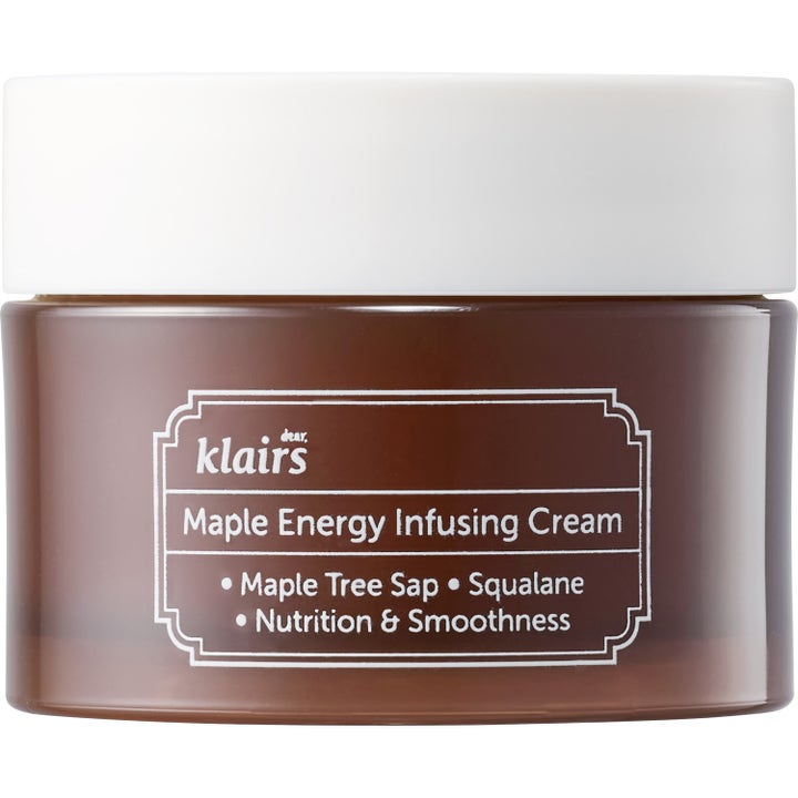 Dear, Klairs Maple Energy Infusing Cream 80 ml ravitseva kasvovoide silottaa ihoa ruskeassa purkissa valkoisella kannella