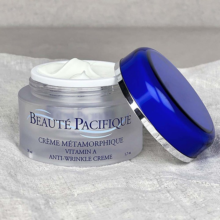 Beauté Pacifique Crème Métamorphique 50 ml nattkräm silottava A-vitamiinivoide huurretussa lasipurkissa