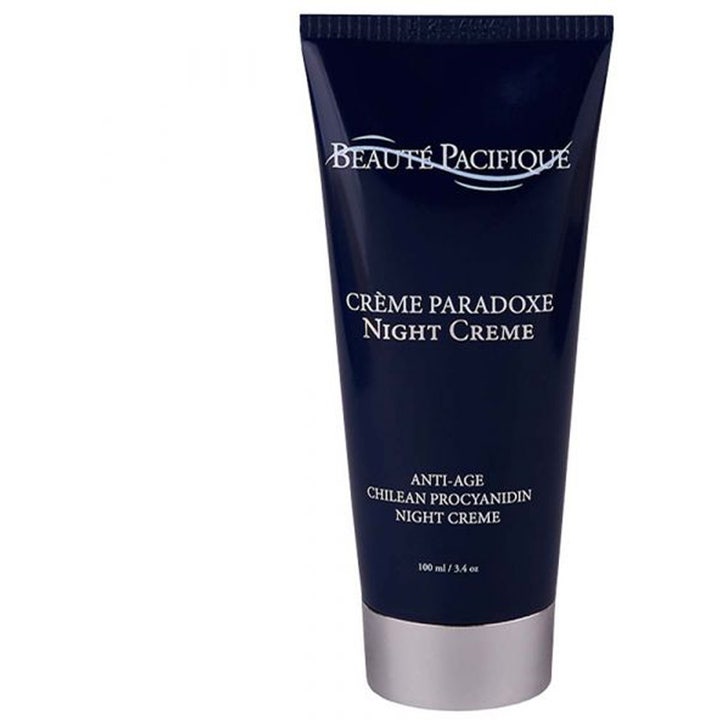 Beauté Pacifique Crème Paradoxe Night Creme 100 ml uudistava anti-age yövoide tummansinisessä tuubissa hopeisella korkilla