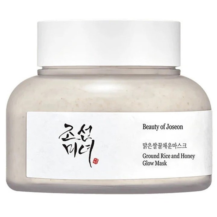 Beauty of Joseon Ground Rice and Honey Glow Mask 150 ml heleyttävä kasvonaamio vaaleassa lasipurkissa