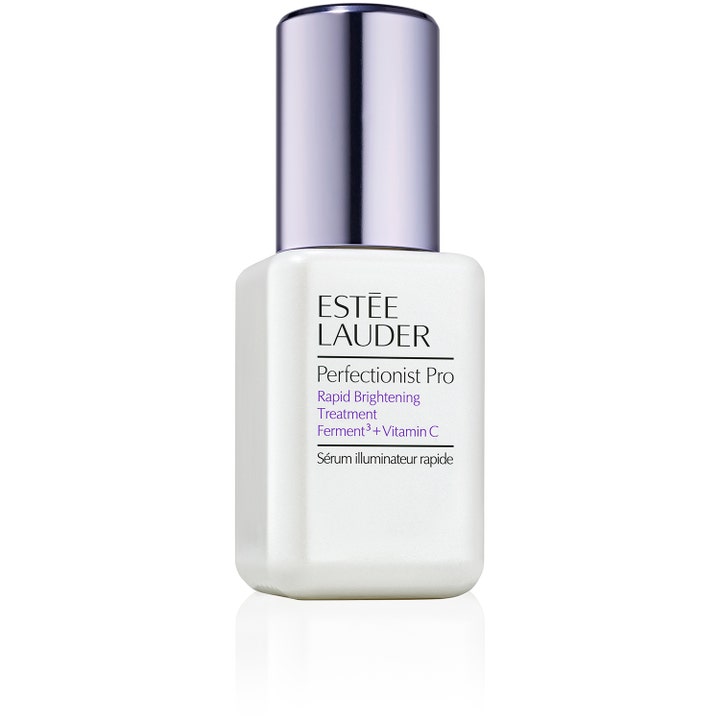 Estée Lauder Perfectionist Pro Rapid Brightening Treatment kirkastava seerumi valkoisessa lasipullossa