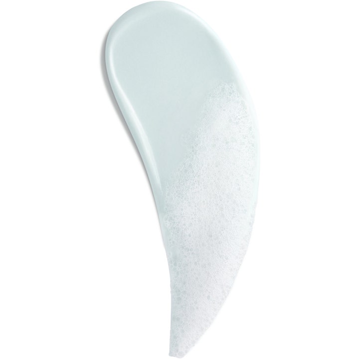 Biotherm Biosource Purifying Foaming Cleanser 150 ml puhdistusvaahto, vaaleansininen voidemainen koostumus ja vaahto