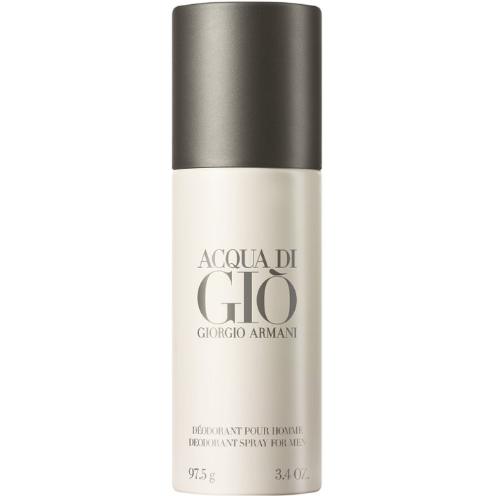 Giorgio Armani Acqua di Giò 150 ml raikastava spray-deodorantti kermanvalkoisessa pullossa harmaalla korkilla