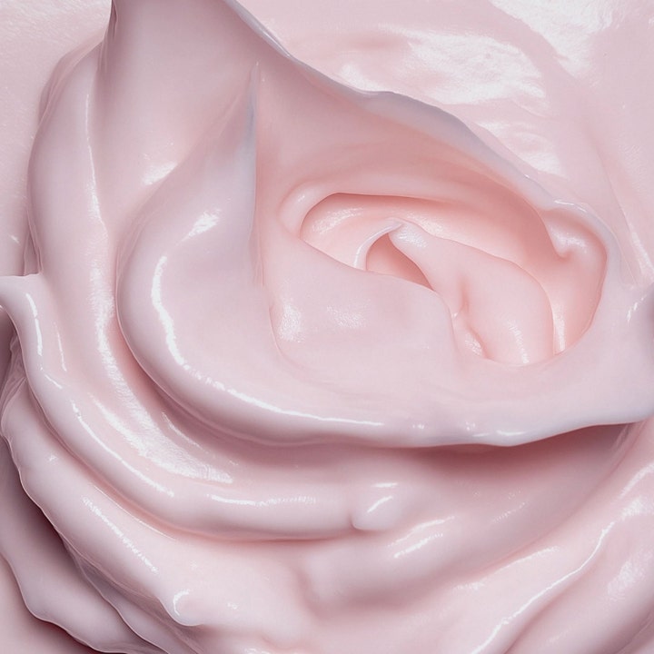 MANTLE The Rose Whipp 200 ml kosteuttava vartalovoide silkkisellä ja täyteläisellä vaaleanpunaisella koostumuksella