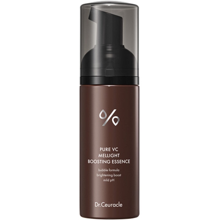 Dr. Ceuracle Pure VC Mellight Boosting Essence 145 ml kirkastava hoitoneste ruskeassa pullossa mustalla pumpulla