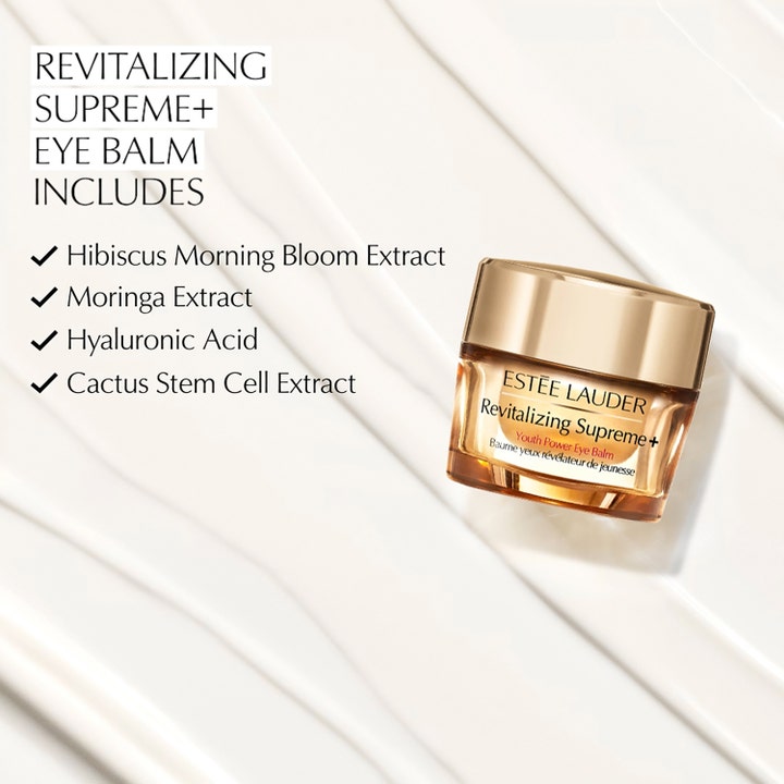 Estée Lauder Revitalizing Supreme + Youth Power Eye Balm 15 ml silmänympärysvoide kultaisessa purkissa