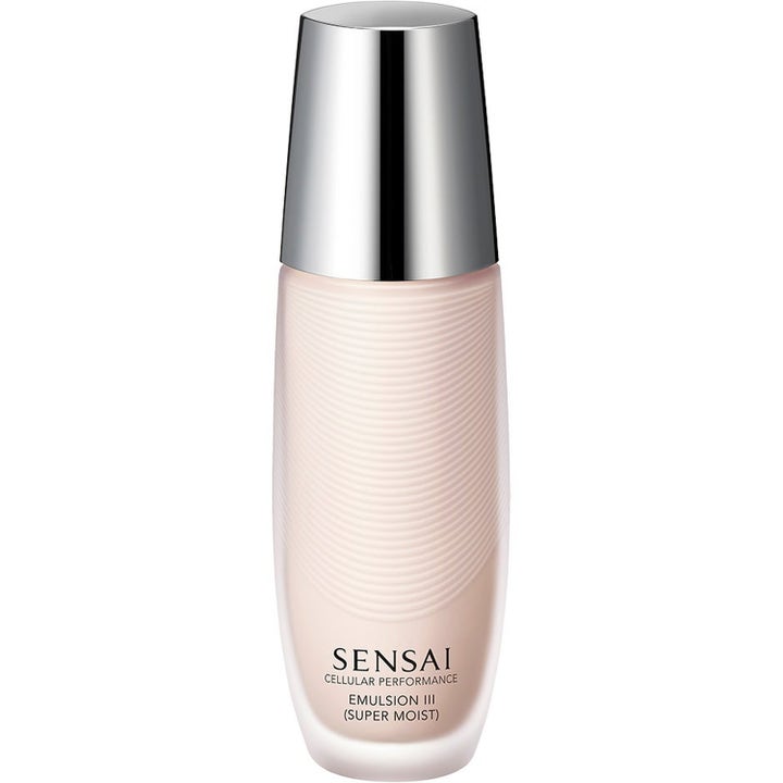 Sensai Cellular Performance Emulsion III 225 ml syväkosteuttava emulsio aaltokuvioisessa pullossa hopeisella korkilla