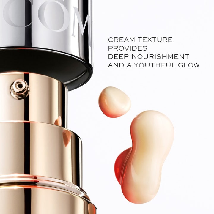 Lancôme Absolue Longevity MD Anticipate The Cream 50 ml syväravitseva päivävoide kultaisessa pullossa ja täyteläinen koostumus