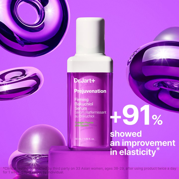 Dr.Jart+ Prejuvenation Firming Bakuchiol Serum 50 ml kiinteyttävä seerumi purppurassa pullossa, +91% elastisuus.
