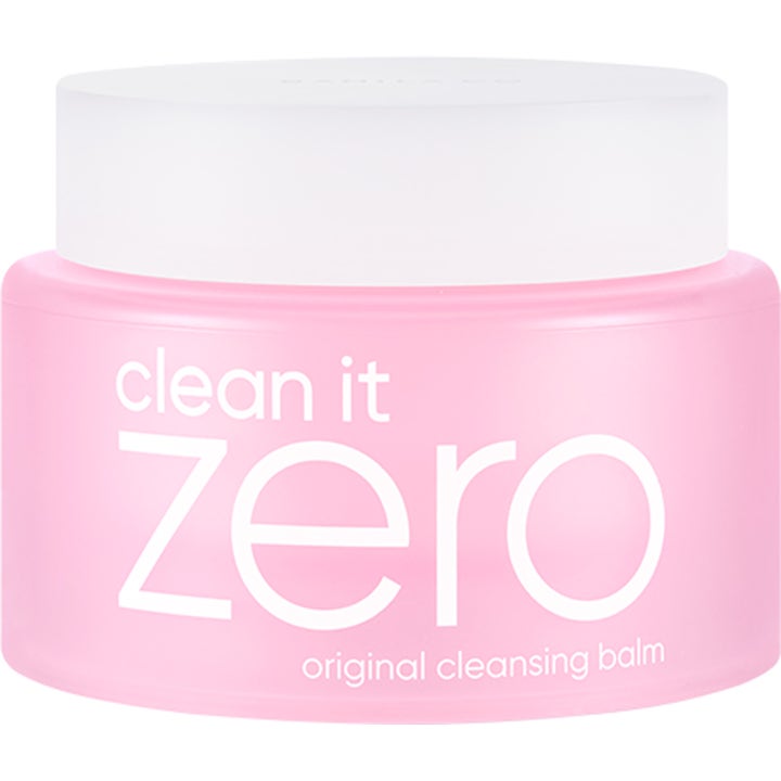 Banila Co Clean It Zero Original Cleansing Balm 100ml puhdistusbalmi poistaa meikin vaaleanpunaisessa purkissa.