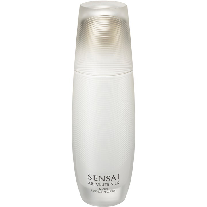 Sensai Absolute Silk Micro Essence-In-Lotion 125 ml kosteuttava hoitoneste helmiäisvalkoisessa uritetussa pullossa