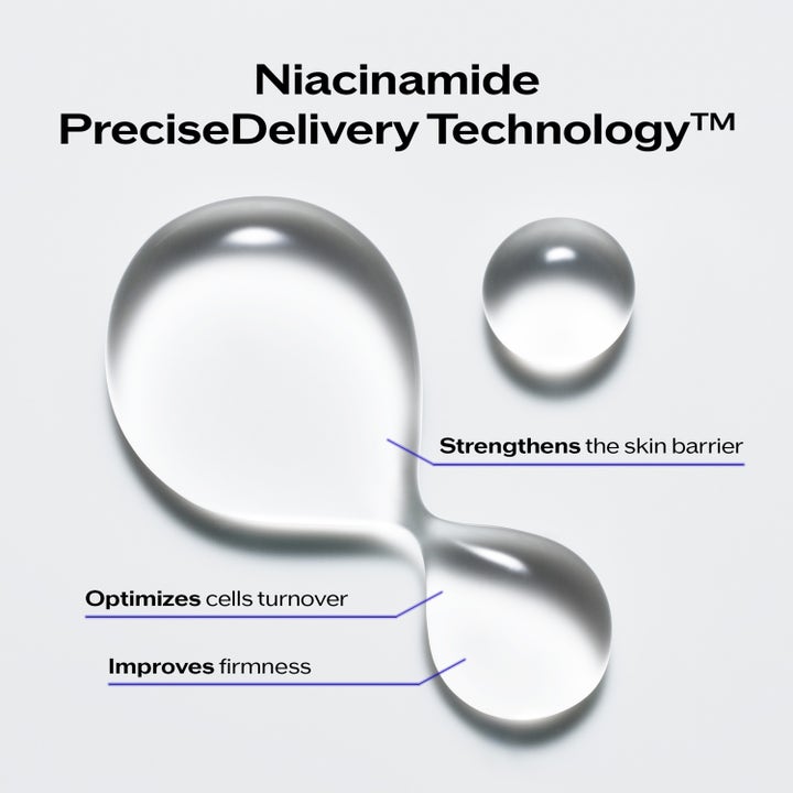Shiseido Bio Performance 2.0 Micro Needle 1,4 ml täsmähoito kirkkaat pisarat ja Niacinamide Precise Delivery Technology teksti