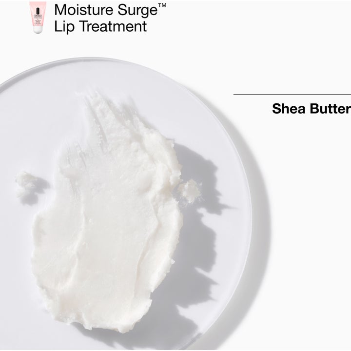 Clinique Moisture Surge Lip Treatment kosteuttava huulivoide sheavoilla ja täyteläinen valkoinen koostumus