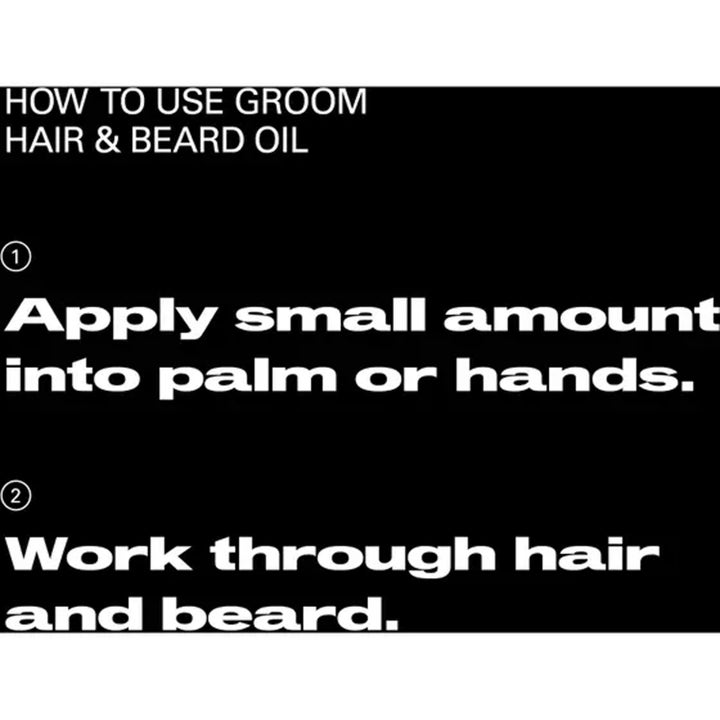Groom Hair & Beard Oil for Men