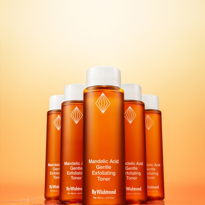 By Wishtrend Mandelic Acid Gentle Exfoliating Toner 150 ml kirkastava kasvovesi oransseissa muovipulloissa