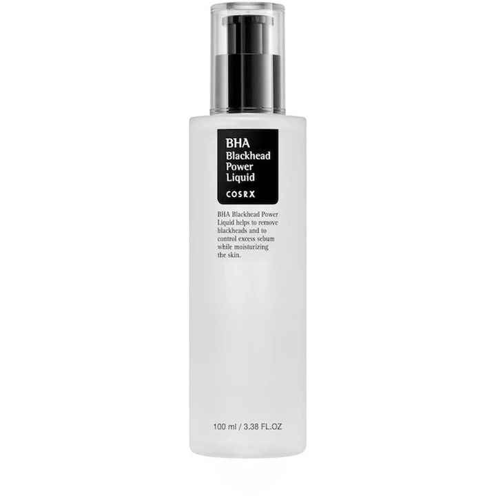 COSRX BHA Blackhead Power Liquid 100 ml mustapäitä poistava kuorintaneste huurteisessa pumppupullossa