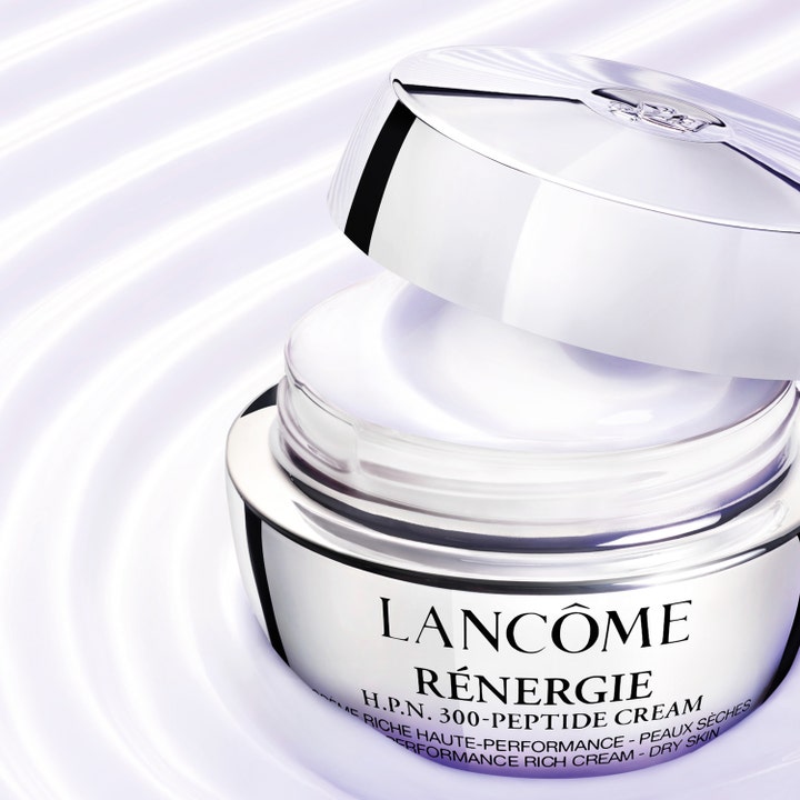 Lancôme Rénergie H.P.N. UVMUNE Cream SPF50 50 ml kiinteyttävä päivävoide hopeisessa purkissa ja täyteläinen voide