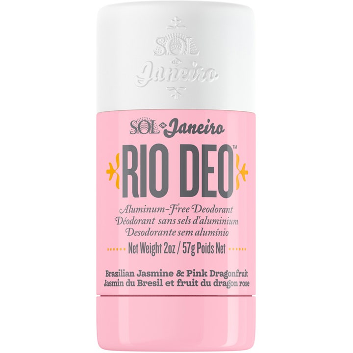 Sol de Janeiro Rio Deo 57 g alumiiniton deodorantti vaaleanpunaisessa hylsyssä valkoisella korkilla