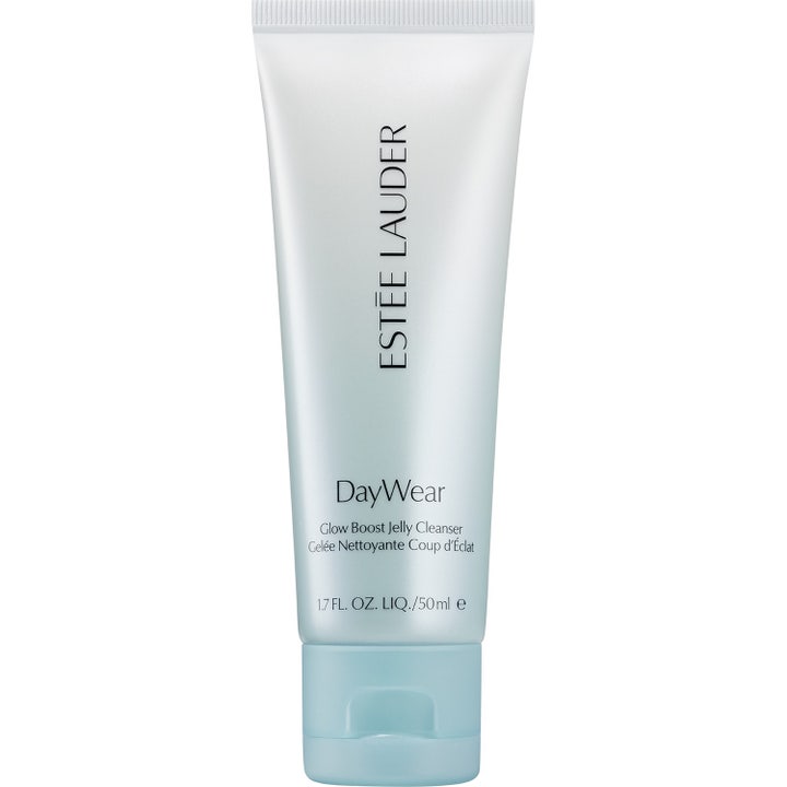 Estée Lauder DayWear Glow Boost Jelly Cleanser 50 ml kirkastava puhdistusgeeli heleyttää ihoa vaaleansinisessä tuubissa