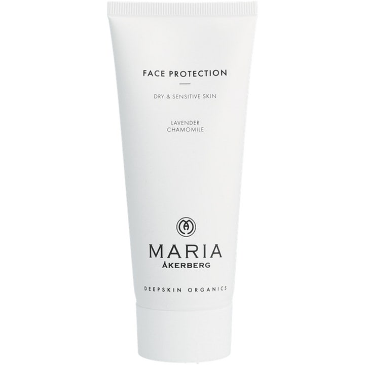 Maria Åkerberg Face Protection 100 ml rauhoittava kasvovoide valkoisessa tuubissa laventelilla ja kamomillalla.