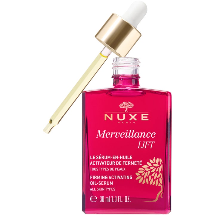 Nuxe Merveillance LIFT Firming Activating Oil-Serum 30 ml kiinteyttävä kasvoöljy punaisessa lasipullossa
