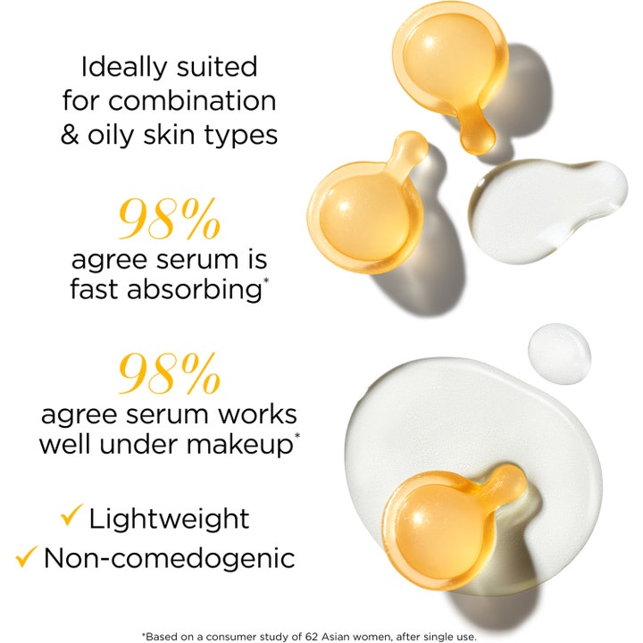 Elizabeth Arden Ceramide Capsules 60 kpl kevyt ja nopeasti imeytyvä seerumi rasvoittuvalle iholle kultaisissa kapseleissa.