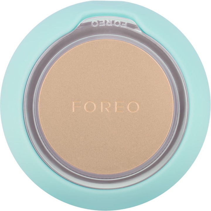 FOREO UFO 2 Mint ihonhoitolaite tehostaa kasvonaamioita ja heleyttää mintunvihreällä muotoilulla.