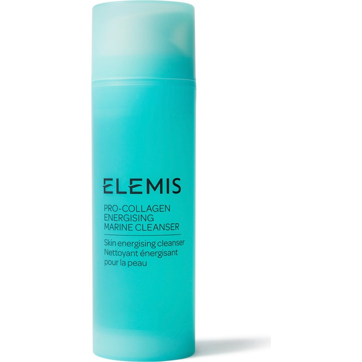 Elemis Pro-Collagen Energising Marine Cleanser 150 ml energisoiva puhdistusgeeli turkoosissa huurteisessa pullossa