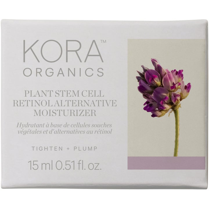 KORA Organics Plant Stem Cell Retinol Alternative Moisturizer 15 ml kasvovoide valkoisessa pakkauksessa.