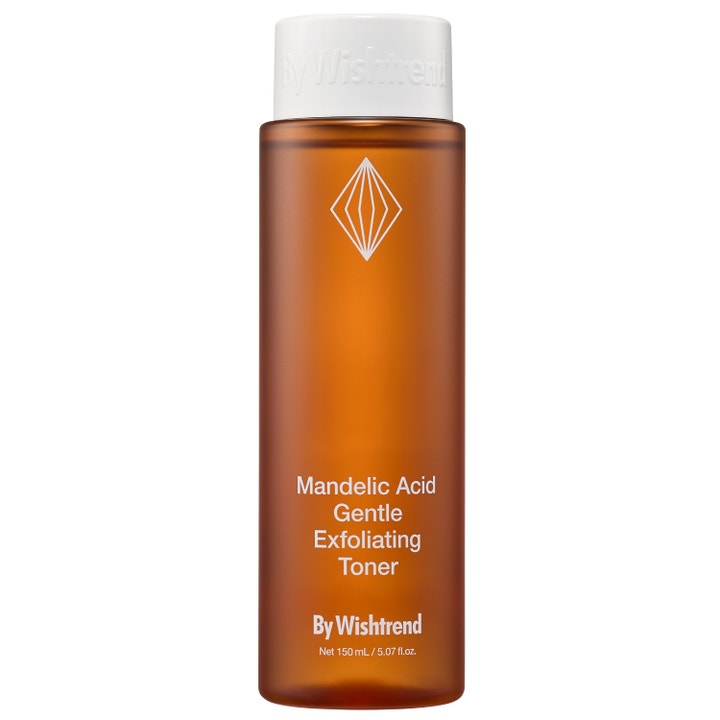 By Wishtrend Mandelic Acid Gentle Exfoliating Toner 150 ml kuoriva kasvovesi ruskeassa läpikuultavassa pullossa.