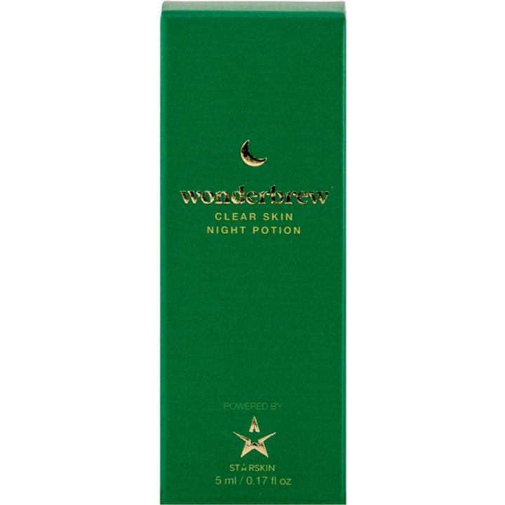 Starskin Wonderbrew Clear Skin Night Serum 5 ml puhdistava yöseerumi vihreässä pakkauksessa kultaisella tekstillä