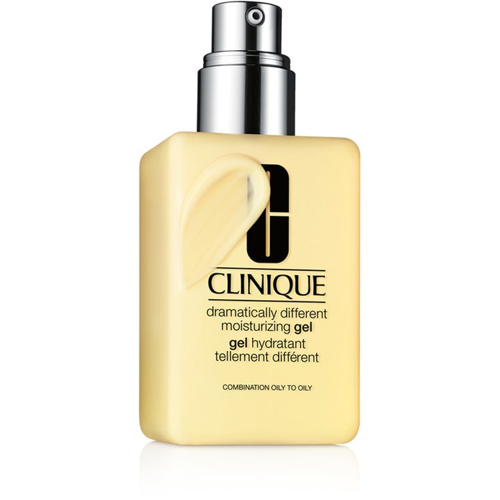 Clinique Dramatically Different Moisturizing Gel kosteuttava kasvovoide rasvoittuvalle iholle keltaisessa pumppupullossa.