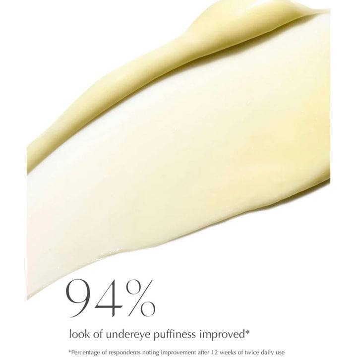 Exuviance Bright Eyes Dark Circle Corrector 15 g silmänympärysvoide vaaleankeltainen koostumus vähentää turvotusta 94 %