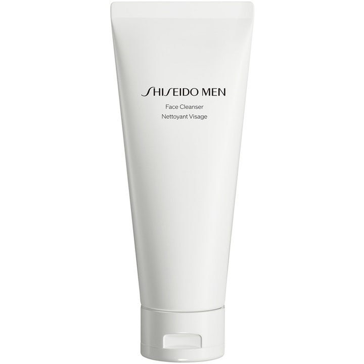 Shiseido Men Face Cleanser 125 ml virkistävä kasvojenpuhdistusaine tyylikkäässä valkoisessa tuubissa